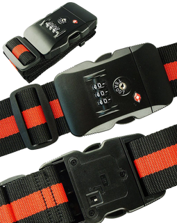 Mygreen Tsa Approved Coded Lock Travel Luggage Suitcase Belt Stripe